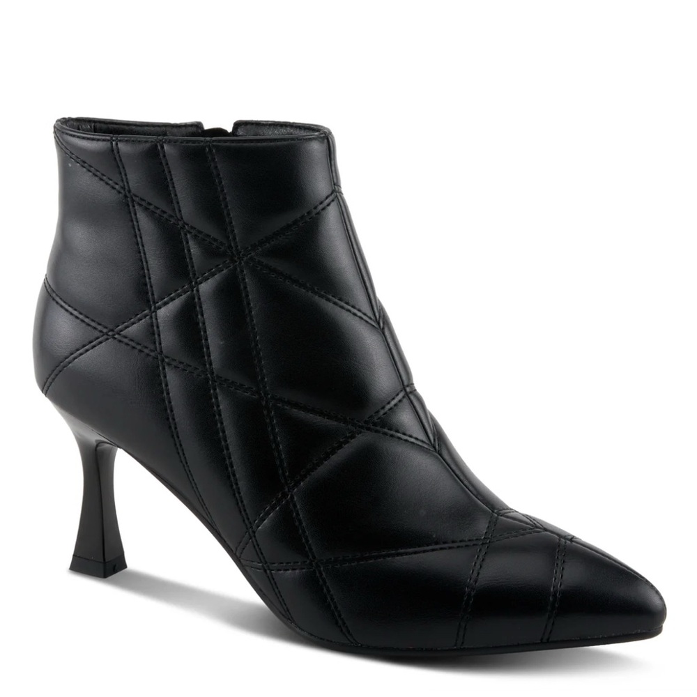 NEW Patrizia Theana quilted booties black boots 39 women’s 8 $99